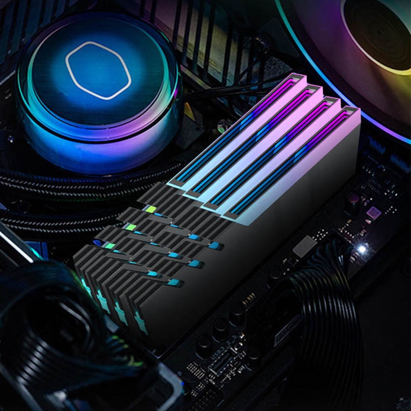 Jumpeak ǻ DDR4 DDR5 5 5V ARGB ȭ ޸  , PC RGB äο   濭 ð  Ƹ